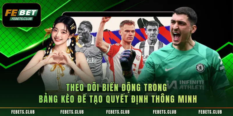 Theo dõi biến động trong bảng kèo để tạo quyết định thông minh